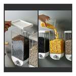 Wall Mounted Cornflakes/ Cereal/ Pulses Storage Box- 1100 Ml